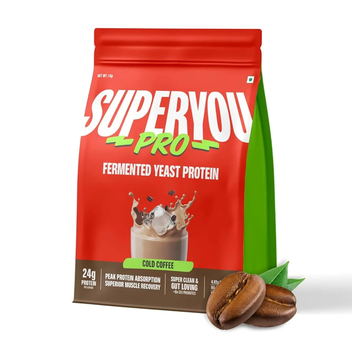 SuperYou Pro Fermented Yeast Protein Powder | 24g Protein | 1 Kg, 28 Servings