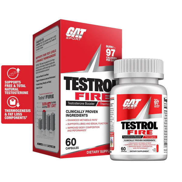 GAT Testrol Fire - 60 Capsules