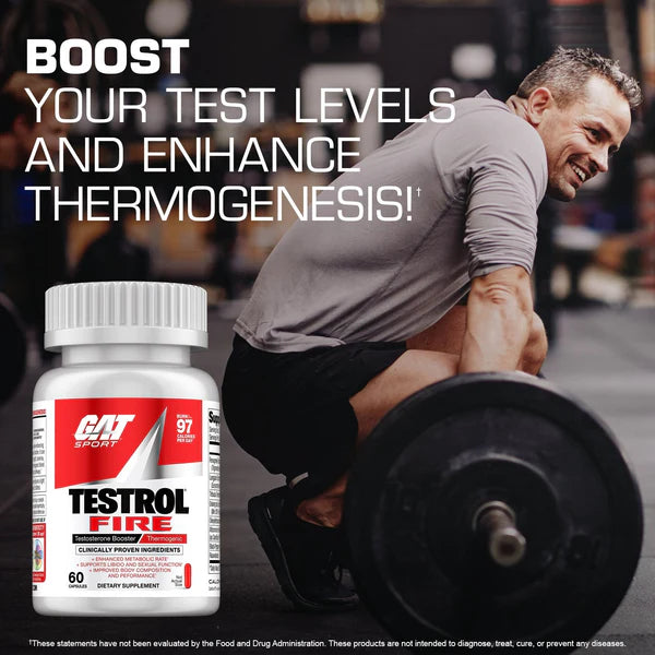 GAT Testrol Fire - 60 Capsules