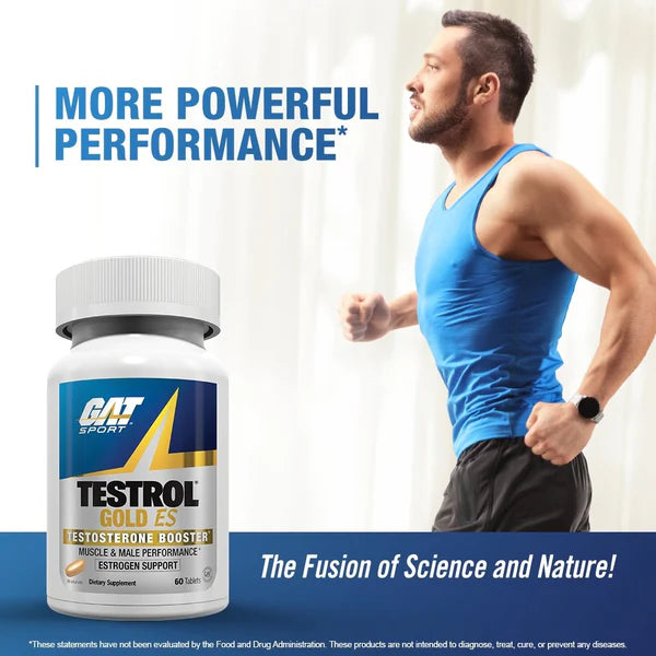 GAT Testrol Gold ES Testosterone Boosters - 60 Tablets