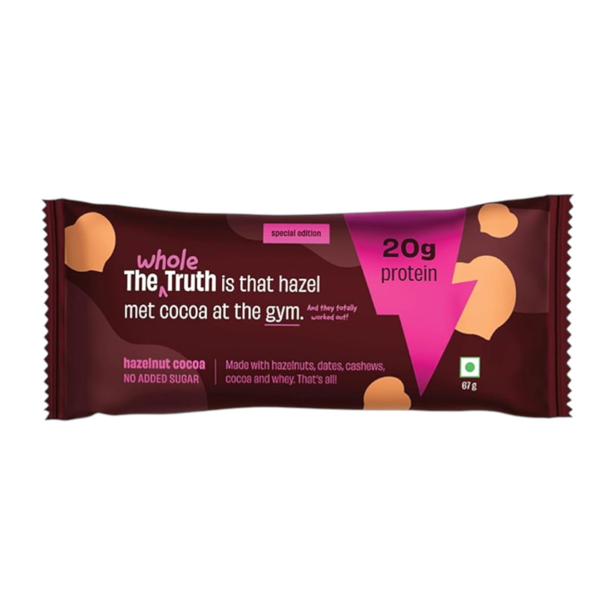 The Whole Truth Cocoa Protein Bar - 67g