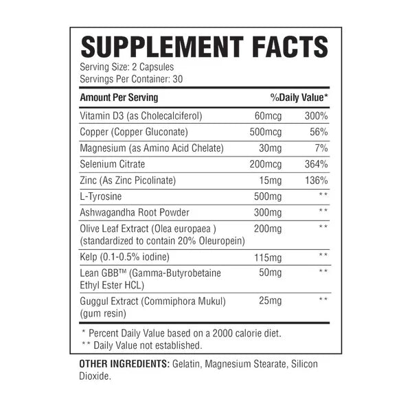 CONDEMNED Thyrogenic - 60 Capsules