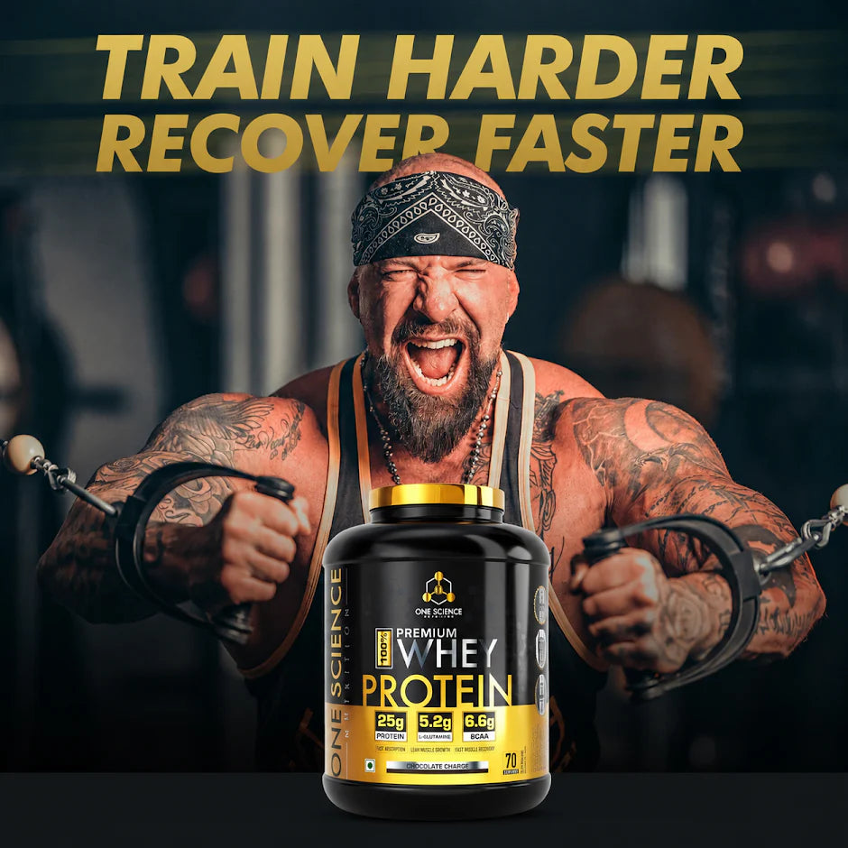 One Science Nutrition (OSN) Premium Whey Protein 5lbs | 25g Protein | 6.6g BCAA & 5.2g L-Glutamine | 70 Servings