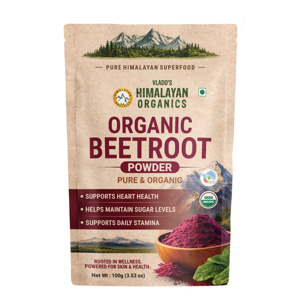 Vlado's Himalayan Organics, Beetroot Powder, Skin & Energy Booster - 100g