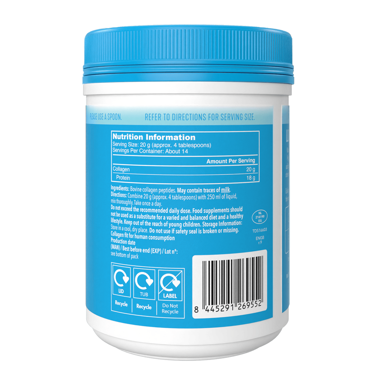 Vital Proteins Collagen Peptides Powder | Unflavored | 284g
