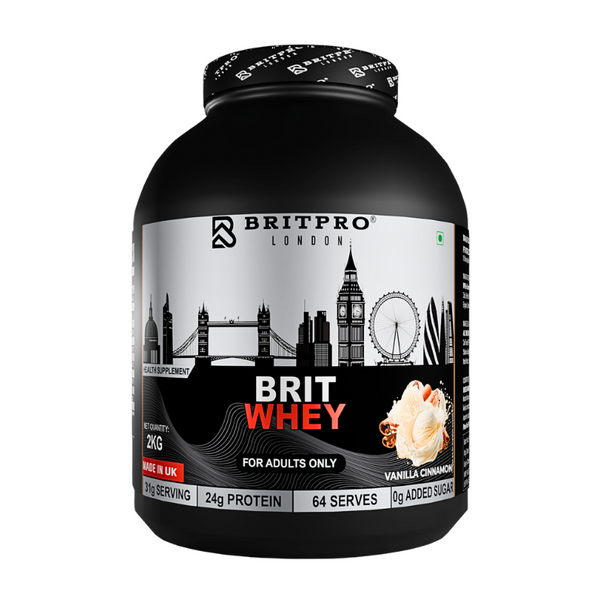 BRITPRO London BRIT Whey 2Kg - 64 Servings (INDIAN)