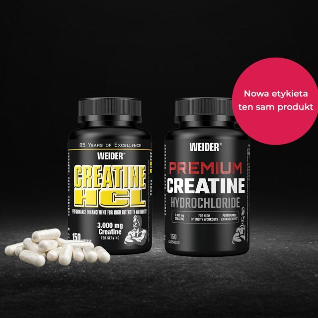 Weider Premium Creatine Hydrochloride 3000mg | Unflavoured | 150 Capsules