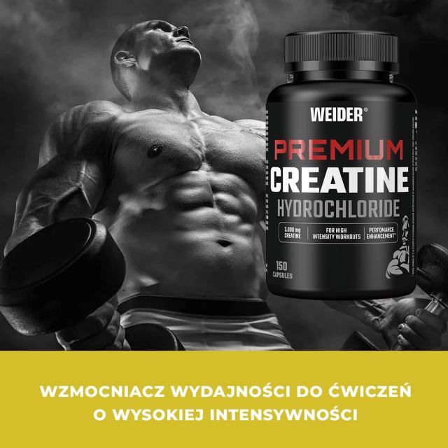 Weider Premium Creatine Hydrochloride 3000mg | Unflavoured | 150 Capsules