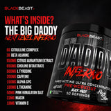 Black Beast Big Daddy Inferno Pre-Workout | Citrulline Malate & Beta Alanine | 300g